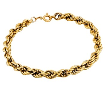 9ct gold 3.1g 7 inch rope Bracelet